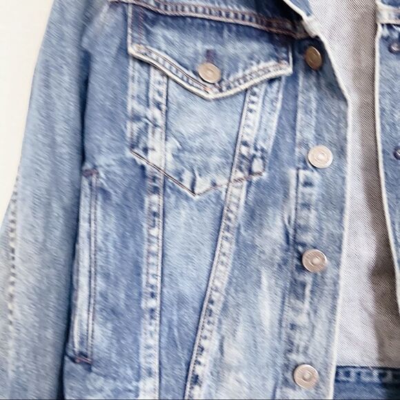 CITIZENS OF HUMANITY Nica Slim Denim Trucker Jacket XS - Picture 8 of 12